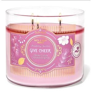 Bath & Body Works Give Cheer 3 Wick Scented Candle - Candle Only